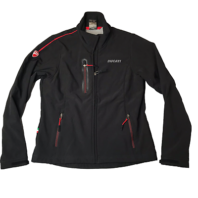 #ad DUCATI Black Full Zip Jacket Size Youth Boy s Girl s Large. Pockets. $175.00