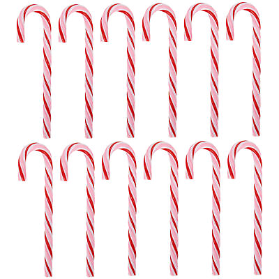 #ad Northlight 12ct Pink White Red Peppermint Candy Cane Christmas Ornaments 7quot; $16.49