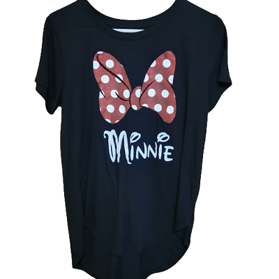 #ad Disney Size Large 11 13 Minnie Mouse Bow T shirt $12.95