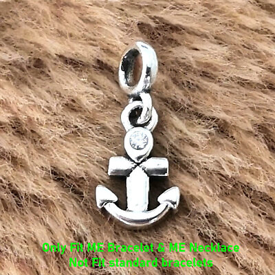#ad Authentic 925 Sterling Silver My Anchor Micro Mini Dangle Charm Fit ME Bracelets $14.24
