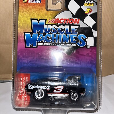 #ad Muscle Machines 1:64 Scale RARE Dale Earnhardt Sr #3 Goodwrench Chevy $11.50