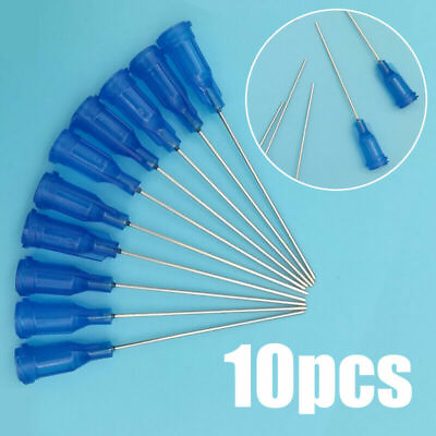 #ad Industrial 25pcs Blue Blunt Dispensing Needles Syringe Needle 1.5amp;quot; 22G Loc $9.46