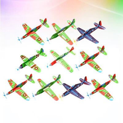 #ad 20PCS Hand Throwing Airplane Slingshot Plane Kids Glider Toy Flying Gliders Toy $9.97