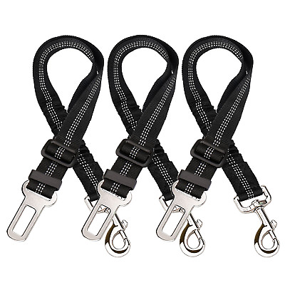 #ad 1 2 3Pack Premium Heavy Duty Elastic Durable Car Seat Belt for Dogs Cats Pets US $17.09
