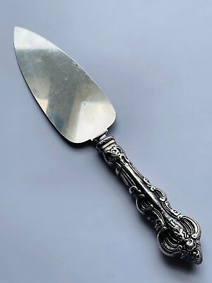 #ad Nice Fine Vintage Handle Sterling Silver 925 Cake Spatula Stainless Steel gift $171.00