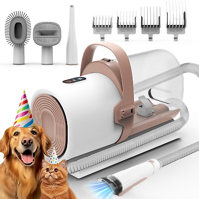 #ad 11000Pa Dog amp; Cat Pet Grooming Kit amp; Vacuum 2.5L Large Capacity Clipper Tools $59.99