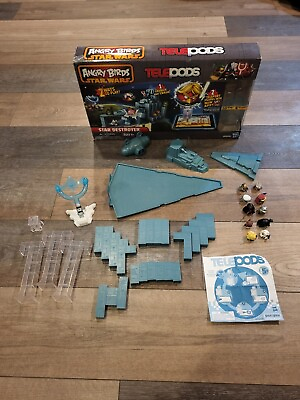 #ad Angry Birds Star Wars Telepods Star Destroyer Set COMPLETE w Box And Figures $59.95