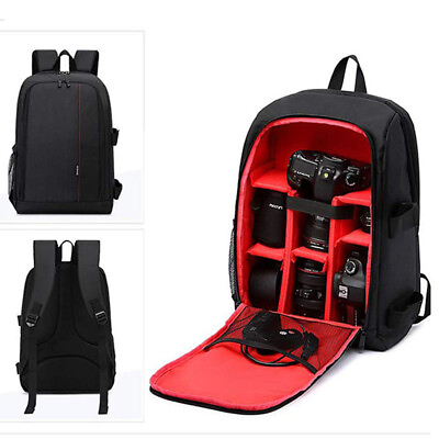 #ad Waterproof DSLR Camera Bag with Tripod Holder Laptop Backpack $37.99