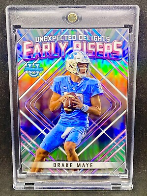 #ad Drake Maye RARE ROOKIE RC REFRACTOR INVESTMENT CARD SSP BOWMAN CHROME MINT $29.69