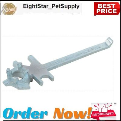 #ad 12quot; Steel Drum Bung Nut Wrench Polished Zinc Cast Steel Universal Design Fits $58.49