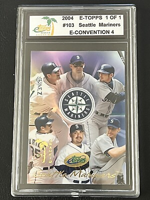 #ad 2004 E Topps #103 Seattle Mariners 1 1 E Convention 4 Anaheim One Of One $249.99