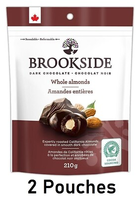 #ad Brookside Whole Almonds Dark Chocolate Balls 210g 2 Bags $21.55