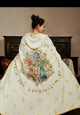 #ad HARRY POTTER 1pc Cartoon Graphic Wearable Blanket Modern Worsted Wearable... $36.00