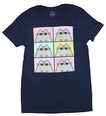 #ad Pusheen Adult New T Shirt 6 Pastel Boxes of Sunglass Wearing Cat $16.98