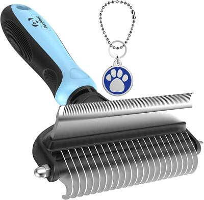 #ad Dog Grooming Brush for Shedding 2 in 1 Deshedding Tool and Undercoat Rake for $29.99