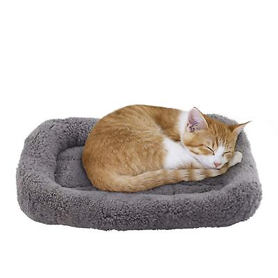 #ad lesypet Cat Beds for Indoor Cats 15quot; x 10quot; Small Cat Bed Curl Sleep Plush Cu... $21.99