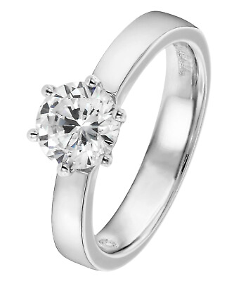 #ad Viventy Jewelry Engagement Ring Silver 925 Zirconia Women#x27;s Ring 696881 $120.11
