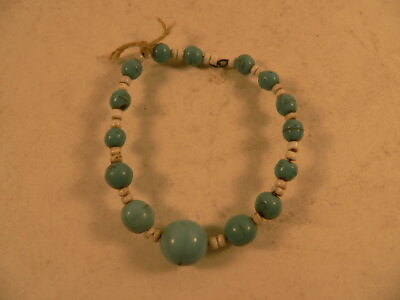 #ad blue and white beaded baby Bracelet $8.00