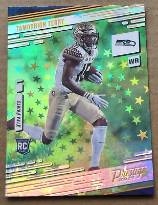 #ad Tamorrion Terry Rookie Card RC 2021 Panini Prestige Xtra Points Astral Parallel $1.99