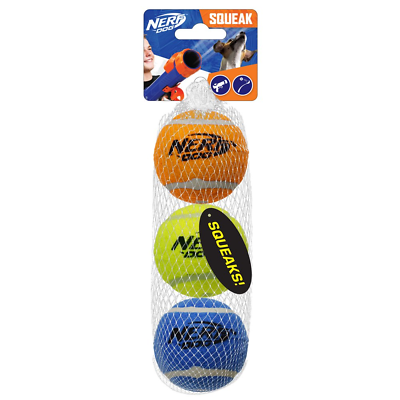 #ad 2.5 Inch Squeak Tennis Ball Dog Toy 3 Pack $17.82