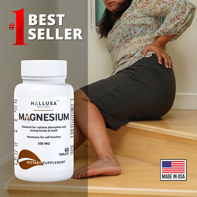 #ad MAGNESIUM Muscular amp; Nervous System Support Bone Wellness 60 Tab $12.98
