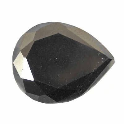 #ad 18.15 carat black moissanite pear shape beat quality 19.05 to 14.05 mm sell $20.00