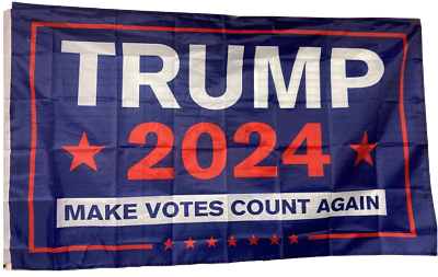#ad 3x5FT Flag Donald Trump 2024 Make Votes Count Again Election MAGA Brandon GOP US $8.99