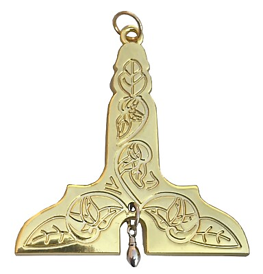 #ad Masonic Collar Senior Warden Gold Jewel $12.99