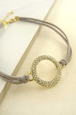 #ad Women Fashion Jewelry Retro Vintage 90#x27;s Circle Pendant Choker Necklace Princess $8.49