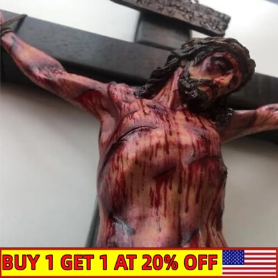 #ad Handmade Realistic CrucifixRealistic Crucifix Wound For Meditation Wall Cross $16.99