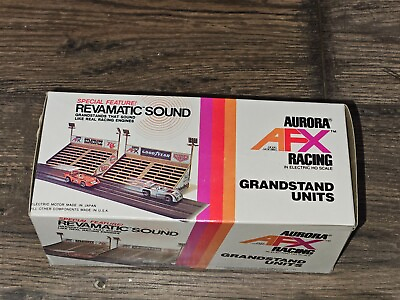 #ad Aurora Afx #1457 Grandstand Units Revamatic Sound Nos MIP HO Slot Car $129.99