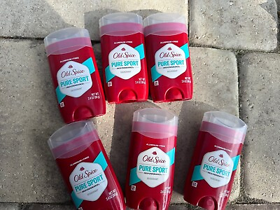 #ad 6 Pack Old Spice High Endurance Deodorant Pure Sport Scent 2.4oz each $17.98