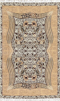 #ad Stunning Soft Floral Ivory Modern Area Rug Turkish Oriental Acrylic Carpet 5x7 $142.20