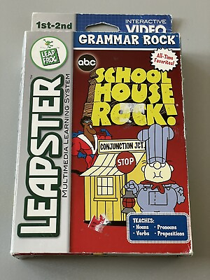 #ad Leap Frog Leapster Learning System Grammar Rock ABC School House Rock CIB $14.99