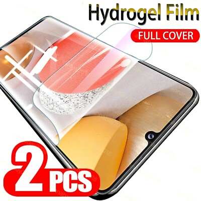 #ad 2X HYDROGEL Screen Protector For Samsung Galaxy S24 S23 S22 S21 S20 S10 S9 S8 $2.85