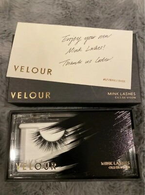 #ad NEW Velour Reusable Mink Eyelashes Brand New 25 Uses SEE THROUGH Cruelty FREE $10.99