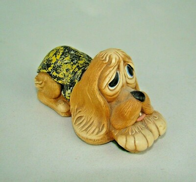 #ad Pendelfin Hound Dog POOCH Dog Figurine Hand Painted Stonecraft $9.86
