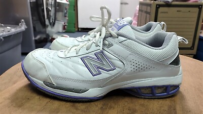 #ad New Balance 806 White amp; Purple Tennis Cross Training Shoes WC806W Women#x27;s 10.5 D $50.00