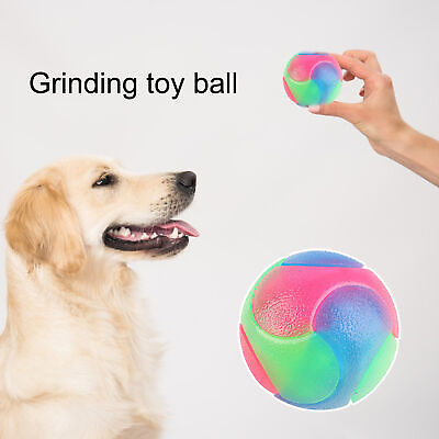 #ad Pet Elastic Ball Glowing Pet Companion Grind Pet Teething Toy Ball Interactive $8.90