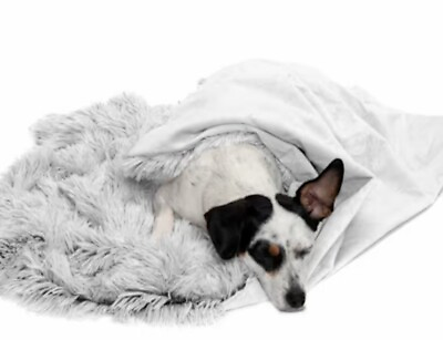 #ad Furhaven Waterproof Calming Plush Long Faux Fur and Velvet Washable Dog Blanket $30.00