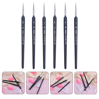 #ad 6 Pcs Drawing Line Pens Professional Paint Detail Brush Nail $8.07