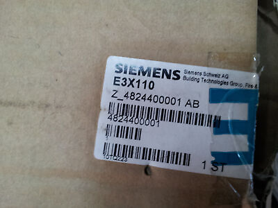 #ad E3X110 Card SIEMENS Building Technology Fire and Security Products FREE DHL ... $370.00