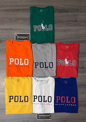 #ad POLO RALPH LAUREN Men#x27;s Big amp; Tall Classic Fit Graphic Logo T Shirt NEW NWOT $32.98