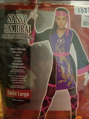 #ad New Sassy Samurai Child Large Halloween Costume #293 $22.50