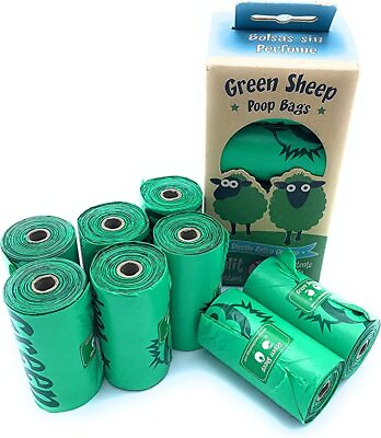 Green Sheep Biodegradable Dog Poop Extra Large Bags 8 Rolls 22.5 c 33 cm 120 Bag $11.99