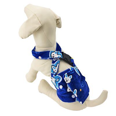 #ad #ad Dog Diaper Male BELLY BAND Reusable Washable With SUSPENDERS Fleece Blue BUNNY $10.99