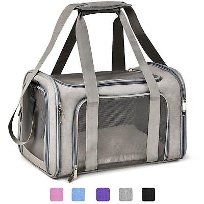 #ad Cat Dog Carrier for Small Medium Cats Puppies up to 15 Lbs TSA Airline Appr... $34.74