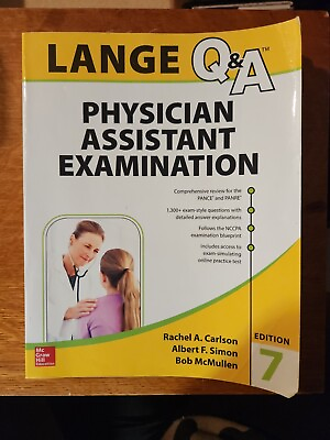 #ad LANGE Qamp;A Physician Assistant Examination 7th Edition Carlson Simon McMullen $14.00