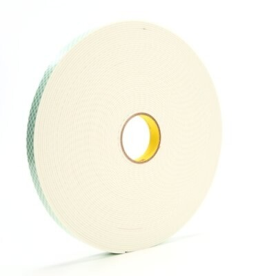 #ad BOX BT95540081PK 3M 4008 Double Sided Foam Tape 1quot; x 36 yd. 1 8quot; Natural $240.31