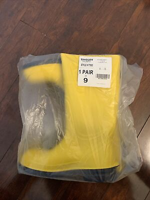 #ad Tingley Triumph Style #77003 Size 9 Yellow Work Boot Steel Toe Insulated $90.00